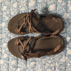 Women's Brown Cherry Blossom Chacos Size 9